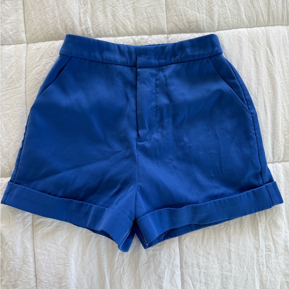 Endless Rose High Waist Blue Shorts